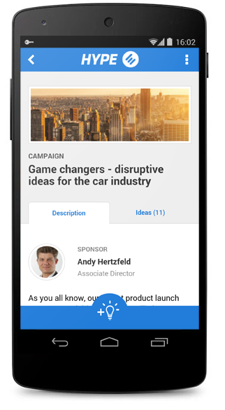 Idea Campaign in New Mobile App