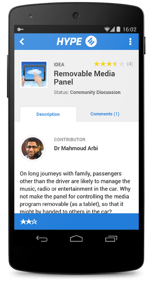 Idea in New Mobile App