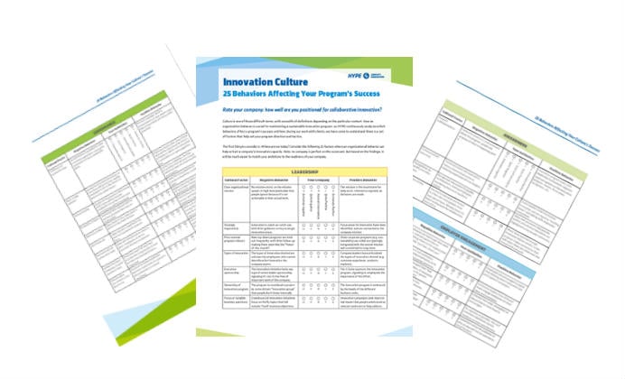 cover page of the 25 behaviors to assess your innovation culture report