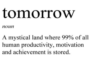 Tomorrow is the day...