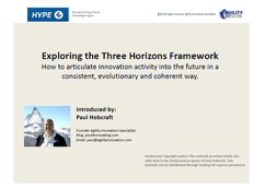 Three Horizons Framework for Innovation