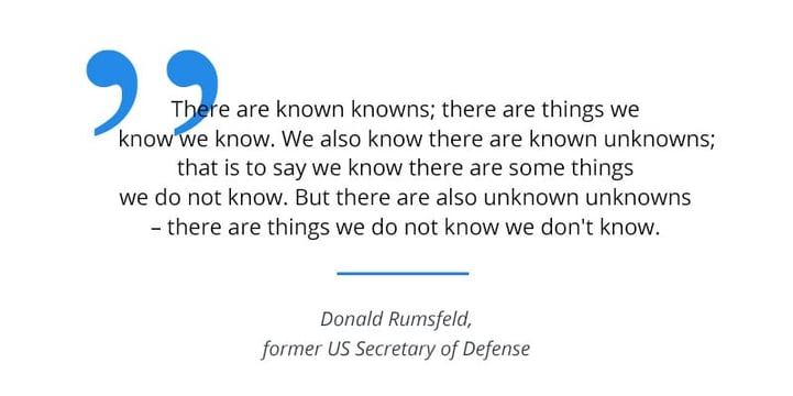 quote from donald rumsfeld about the knowns and unknowns