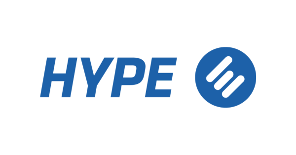 HYPE logo blue